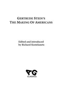 Produktbild: The Making of Americans