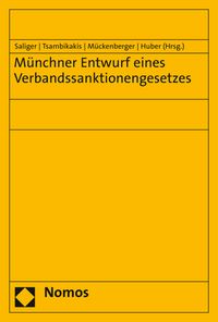 Produktbild: M&uuml;nchner Entwurf eines Verbandssanktionengesetzes