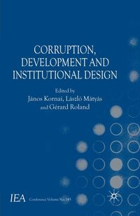 Produktbild: Corruption, Development and Institutional Design