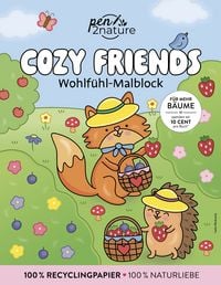 Produktbild: Cozy Friends: Wohlf&uuml;hl-Malblock Cozy Coloring | Ausmalen und entspannen