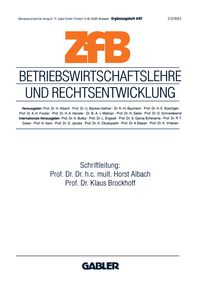 Produktbild: Betriebswirtschaftslehre und Rechtsentwicklung