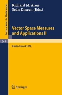 Produktbild: Vector Space Measures and Applications II
