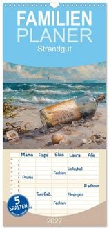 Produktbild: Familienplaner 2027 - Strandgut mit 5 Spalten (Wandkalender, 21 x 45 cm) CALVENDO