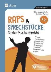 Produktbild: Raps & Sprechst&uuml;cke f&uuml;r den Musikunterricht 5-6