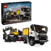 Produktbild: LEGO Technic Volvo FMX LKW mit EC230 Electric Raupenbagger, Bauset 42175