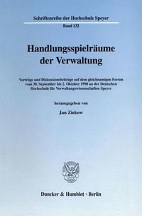 Produktbild: Handlungsspielr&auml;ume der Verwaltung.
