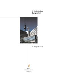 Produktbild: Juristisches Symposium der Bankgesellschaft Berlin