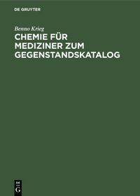 Produktbild: Chemie f&uuml;r Mediziner zum Gegenstandskatalog