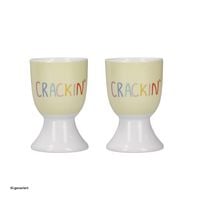Produktbild: neuetischkultur Eierbecher Porzellan 2er-Set CRACKIN' Eierbecher Porzellan 2er-Set CRACKIN'
