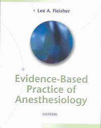 Produktbild: Evidence-Based Practice of Anesthesiology