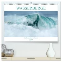 WASSERBERGE - Die Riesenwellen von Nazaré (hochwertiger Premium Wandkalender 2024 DIN A2 quer), Kunstdruck in Hochglanz