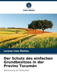 Produktbild: Der Schutz des einfachen Grundbesitzes in der Provinz Tucum&aacute;n