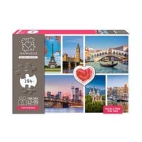 Produktbild: TEAMPUZZLE &ndash; St&auml;dte &ndash; 194 Teile &ndash; Seniorenpuzzle mit gro&szlig;en & kleinen Teilen