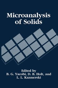 Produktbild: Microanalysis of Solids