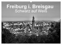 Produktbild: Freiburg i. Breisgau Schwarz auf Wei&szlig; (Wandkalender 2027 DIN A2 quer), CALVENDO Monatskalender