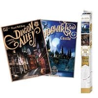 Produktbild: HARRY POTTER - Set 2 Chibi Posters - Retro Hogwarts&Diagon (52x38)