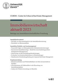 Bild vom Artikel Immobilienwirtschaft aktuell 2023 vom Autor CUREM: Center for Urban & Real Estate Management-Zurich
