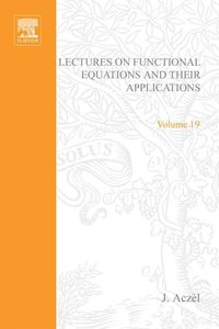 Produktbild: Lectures on Functional Equations and Their Applications