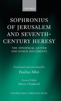 Produktbild: Sophronius of Jerusalem and Seventh-Century Heresy