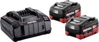 Produktbild: Metabo 685122000 Basic-Set 2 x LiHD 5.5Ah Werkzeug-Akku und Ladeger&auml;t 18V 5.5Ah LiHD