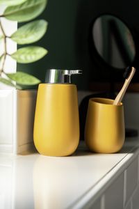 online Badi aus Keramik 2-tlg., Waschtisch-Set Gelb, bestellen hochwertiger