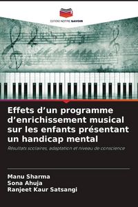 Produktbild: Effets d'un programme d'enrichissement musical sur les enfants pr&eacute;sentant un handicap mental