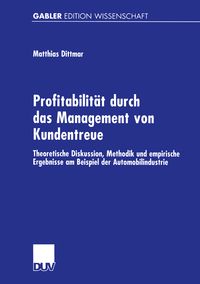 Produktbild: Profitabilit&auml;t durch das Management von Kundentreue