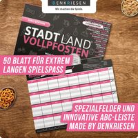 Denkriesen - Stadt Land Vollpfosten® - Girls Edition - "Mädchenrunde." (Spiel)