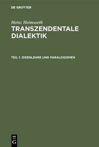 Produktbild: Ideenlehre und Paralogismen
