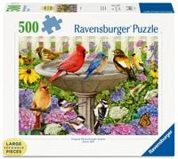 Produktbild: Erwachsenenpuzzle 500 Teile Large Pieces - An der Vogeltr&auml;nke