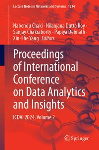 Produktbild: Proceedings of International Conference on Data Analytics and Insights