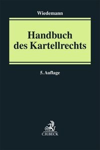 Produktbild: Handbuch des Kartellrechts