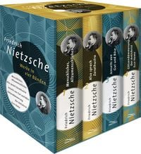 Produktbild: Friedrich Nietzsche, Werke in vier B&auml;nden (Menschliches, Allzu Menschliches - Also sprach Zarathustra - Jenseits von Gut und B&ouml;se - G&ouml;tzend&auml;mmerung/Der Antichrist/Ecce Homo) (4 B&auml;nde im Schuber)
