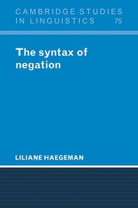 Produktbild: The Syntax of Negation