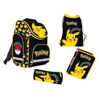 Produktbild: Pok&eacute;mon Schulranzen Set Pikachu 4 teilig