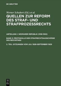 Produktbild: Sitzungen vom Juli 1928&ndash;September 1929