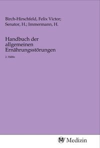 Produktbild: Handbuch der allgemeinen Ern&auml;hrungsst&ouml;rungen
