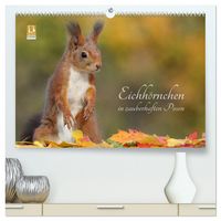Produktbild: Eichh&ouml;rnchen in zauberhaften Posen (hochwertiger Premium Wandkalender 2026 DIN A2 quer), Kunstdruck in Hochglanz