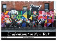 Produktbild: Stra&szlig;enkunst in New York - Graffiti und Murals (Wandkalender 2026 DIN A2 quer), CALVENDO Monatskalender
