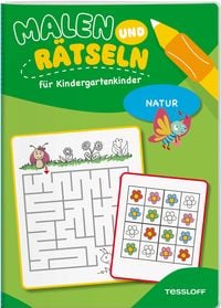 Produktbild: Malen und R&auml;tseln f&uuml;r Kindergartenkinder. Natur