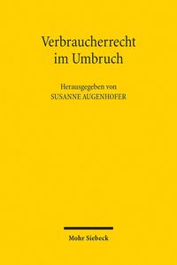 Produktbild: Verbraucherrecht im Umbruch