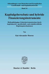 Produktbild: Kapitalgeberschutz und hybride Finanzierungsinstrumente.