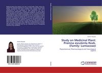 Produktbild: Study on Medicinal Plant: Premna esculenta Roxb. (Family: Lamiaceae)