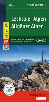 Produktbild: freytag & berndt Wanderkarte WK 351 Lechtaler Alpen - Allg&auml;uer Alpen 1:50.000