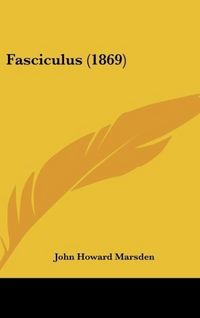 Produktbild: Marsden, J: Fasciculus (1869)