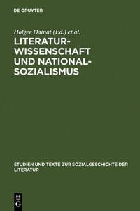 Produktbild: Literaturwissenschaft und Nationalsozialismus