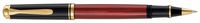 Pelikan Tintenroller Souverän® R400, 24-Karat vergoldete Zierelemente, Schwarz-Rot