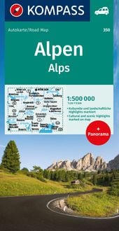 Bild vom Artikel KOMPASS Autokarte Alpen, Alps, Alpi, Alpes 1:500.000 vom Autor 