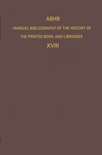 Produktbild: ABHB Annual Bibliography of the History of the Printed Book and Libraries