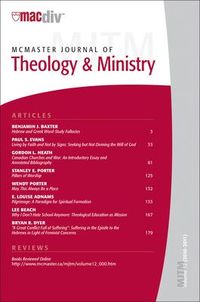 Produktbild: McMaster Journal of Theology and Ministry: Volume 12